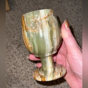 Green Onyx Goblet